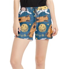 Missile Pattern Women s Runner Shorts