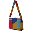 Dotted Colors Background Pop Art Style Vector Full Print Messenger Bag (L) View2