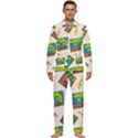 Seamless Pattern With Colorfu Cassettes Hippie Style Doodle Musical Texture Wrapping Fabric Vector Men s Long Sleeve Velvet Pocket Pajamas Set View1