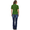 Seamless Pattern Crocodile Leather Women s Short Sleeve Double Pocket Shirt View4