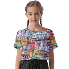 Menton Old Town France Kids  Basic Tee