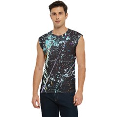 Abstract Colorful Texture Men s Raglan Cap Sleeve Tee