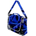 Blue Rose Bloom Blossom Box Up Messenger Bag View1