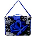 Blue Rose Bloom Blossom Box Up Messenger Bag View3