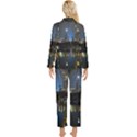 New York Night Central Park Skyscrapers Skyline Womens  Long Sleeve Velvet Pocket Pajamas Set View2
