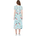 Bunny Carrot Pattern Background High Low Boho Dress View2