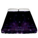 Geometric Art Digital Arts Background Fitted Sheet (Queen Size) View1
