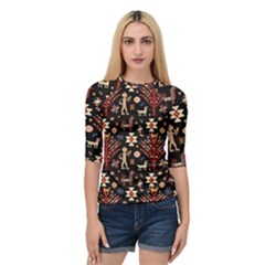 Carpet-symbols Quarter Sleeve Raglan Tee