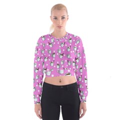 Coffee Chocolate Milk Drink Hot Cropped Sweatshirt