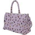 Puppies Dog Pattern Drawing Duffel Travel Bag View1