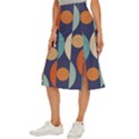 Mid Century Vintage Retro Geometric Midi Panel Skirt View2
