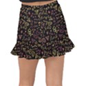 Background Graphic Beautiful Fishtail Mini Chiffon Skirt View2