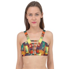 Illustration Robot Cute Sweet Futuristic Cage Up Bikini Top