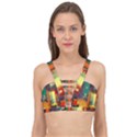 Illustration Robot Cute Sweet Futuristic Cage Up Bikini Top View1