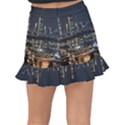 Seoul Building City Night View Fishtail Mini Chiffon Skirt View2