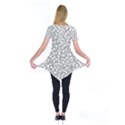 Bacterias Drawing Black And White Pattern Short Sleeve Tunic  View2