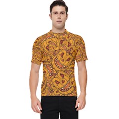Halloween Background Halloween Texture October Men s Short Sleeve Rash Guard