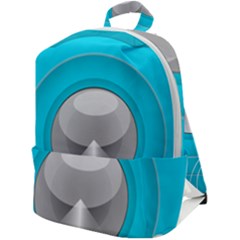 Blue Washing Machine, Electronics Zip Up Backpack