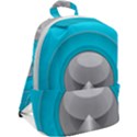 Blue Washing Machine, Electronics Zip Up Backpack View2