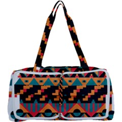 Tribal Pattern Seamless Border Multi Function Bag