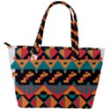 Tribal Pattern Seamless Border Back Pocket Shoulder Bag  View2
