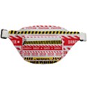 Yellow Black Warning Line Fanny Pack View1