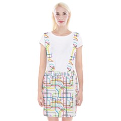 Tube Map Seamless Pattern Braces Suspender Skirt