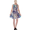 Abstract cross currents Reversible Velvet Sleeveless Dress View2