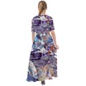 Abstract cross currents Waist Tie Boho Maxi Dress View2