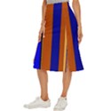 Abstract Blue And Orange 930 Midi Panel Skirt View2