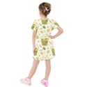 Easter Eggs   Kids  Short Sleeve Velvet Dress View2