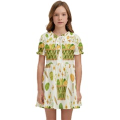 Easter Eggs   Kids  Sweet Collar Dress