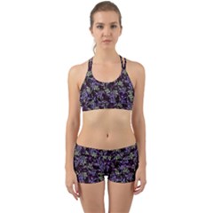 Abstract Collage Random Pattern Back Web Gym Set