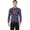 Abstract Collage Random Pattern Men s Long Sleeve Rash Guard View1