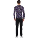 Abstract Collage Random Pattern Men s Long Sleeve Rash Guard View2