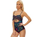 Sketch graphic illustration Knot Front One-Piece Swimsuit View2