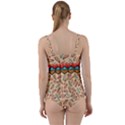 Ethnic tribal pattern background Twist Front Tankini Set View2