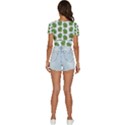 Kermit The Frog pattern V-Neck Crop Top View4