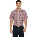 Insects pattern Men s Short Sleeve Pocket Shirt  View1