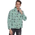 Insects pattern Men s Puffer Bubble Jacket Coat View3