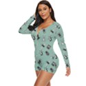 Insects pattern Long Sleeve Boyleg Swimsuit View2
