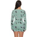 Insects pattern Long Sleeve Boyleg Swimsuit View4