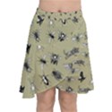 Insects pattern Chiffon Wrap Front Skirt View1