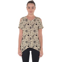 Halloween  Cut Out Side Drop Tee