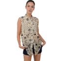 Halloween  Sleeveless Chiffon Button Shirt View1