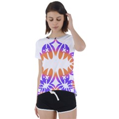 Im Fourth Dimension Space 1 Short Sleeve Open Back Tee
