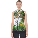 Tree Sunlight Forest Nature Landscape Sunrise Fog Mock Neck Shell Top View1