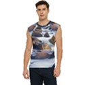 River Nature Stream Brook Water Rocks Landscape Men s Raglan Cap Sleeve Tee View1