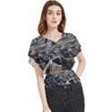 Badlands National Park Nature South Dakota Geology Butterfly Chiffon Blouse View1