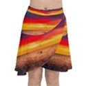 Denmark Sunset Dusk Sky Clouds Sea Ocean Water Chiffon Wrap Front Skirt View1